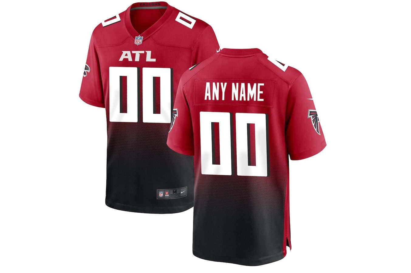 Men Atlanta Falcons Nike Red Alternate Custom Game NFL Jersey